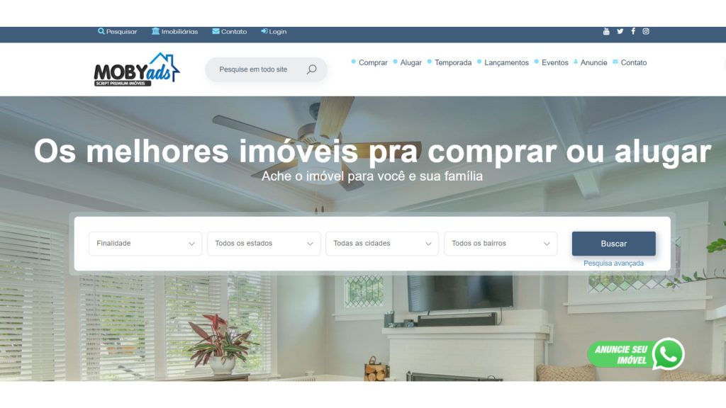 Crie um Site de Classificados de Imóveis